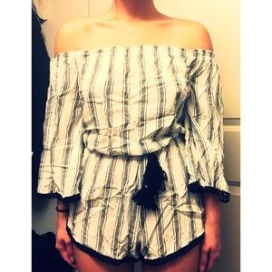 Off the shoulder romper